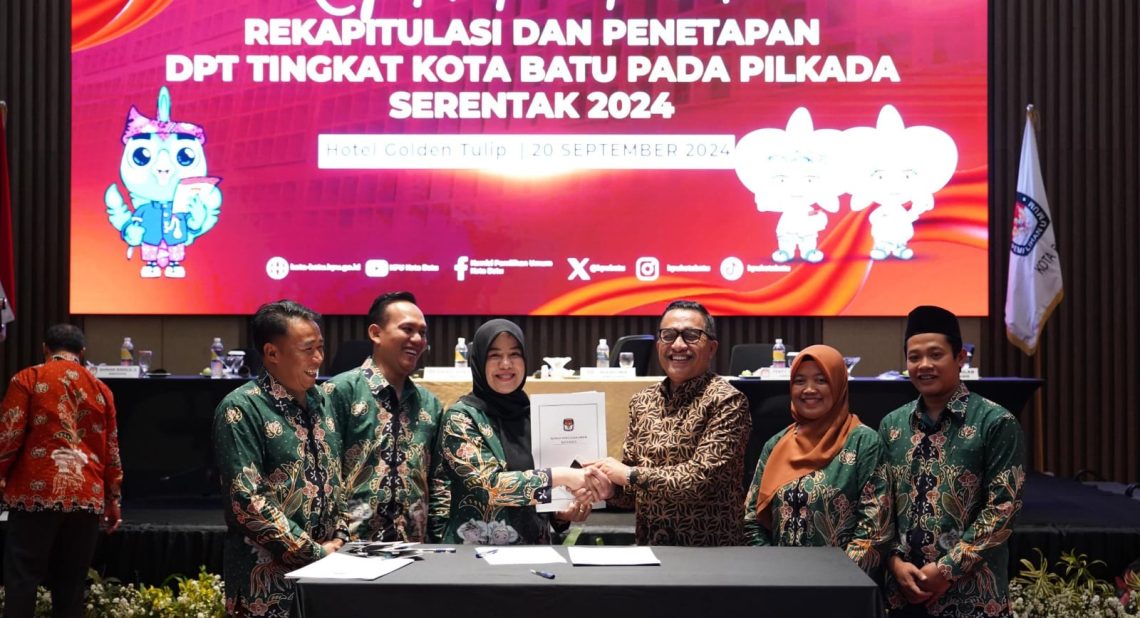 Daftar Pemilih Tetap Pilkada 2024 Kota Batu 166.942 Pemilih, Turun Tipis Dari DPS 1 DPT Kota Batu
