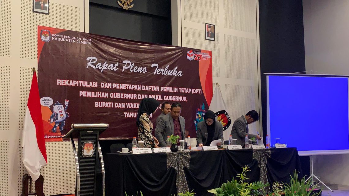 Hampir Dua Juta Suara Bakal Tentukan Sosok Pemimpin di Pilkada Jember 2024 1 DPT Jember