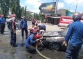 mobil terbakar
