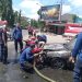 mobil terbakar