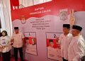 Pengundian nomor urut paslon