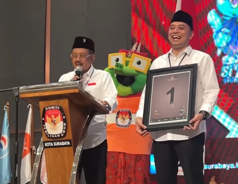 Malam Ini! KPU Surabaya Gelar Debat Perdana Pilwali 2024: Eri-Armuji Lawan Kotak Kosong 1 Eri-Armuji.