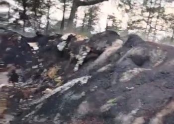 Benteng Darurat Rem Blong di Pacet Mojokerto Tiba-Tiba Terbakar, Sementara Tak Berfungsi 1 Benteng darurat.