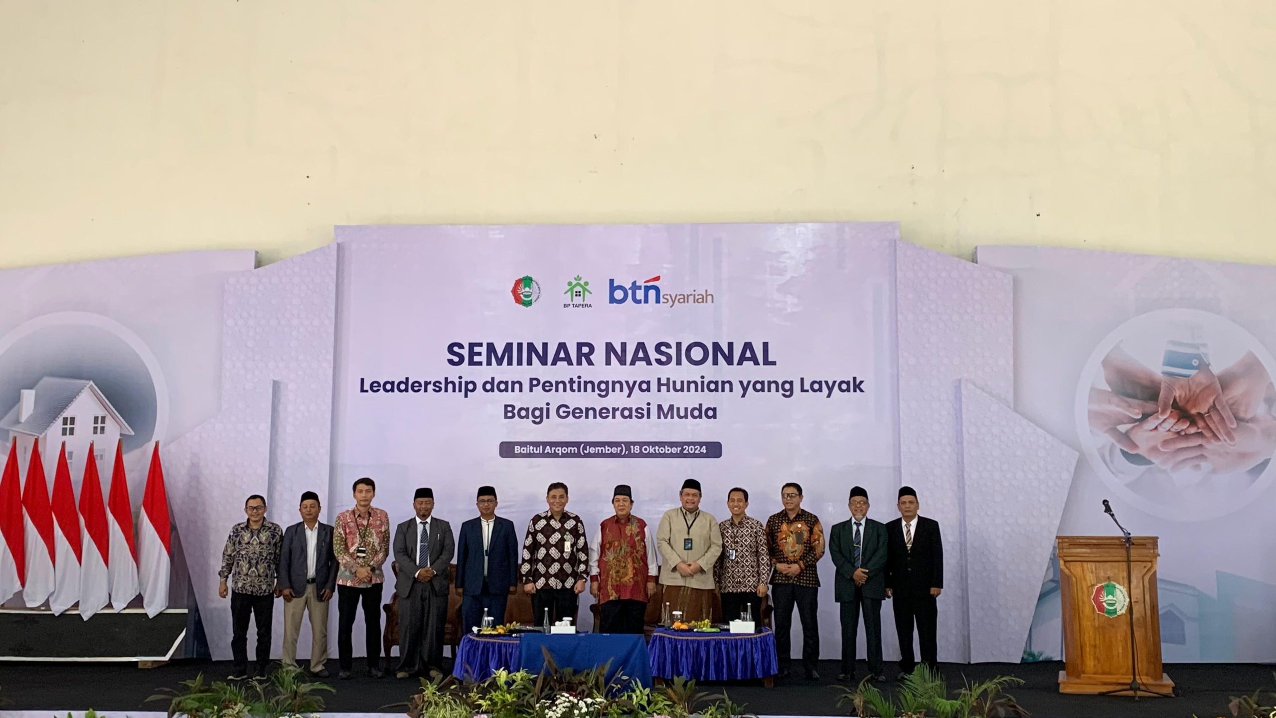 Menuju Indonesia Emas, BP Tapera bersama BTN Syariah Dorong Santri Ponpes Baitul Arqom Jember Miliki Hunian di Masa Mendatang 2 BTN Syariah dan BP Tapera.