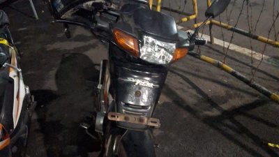 Sepeda motor milik korban