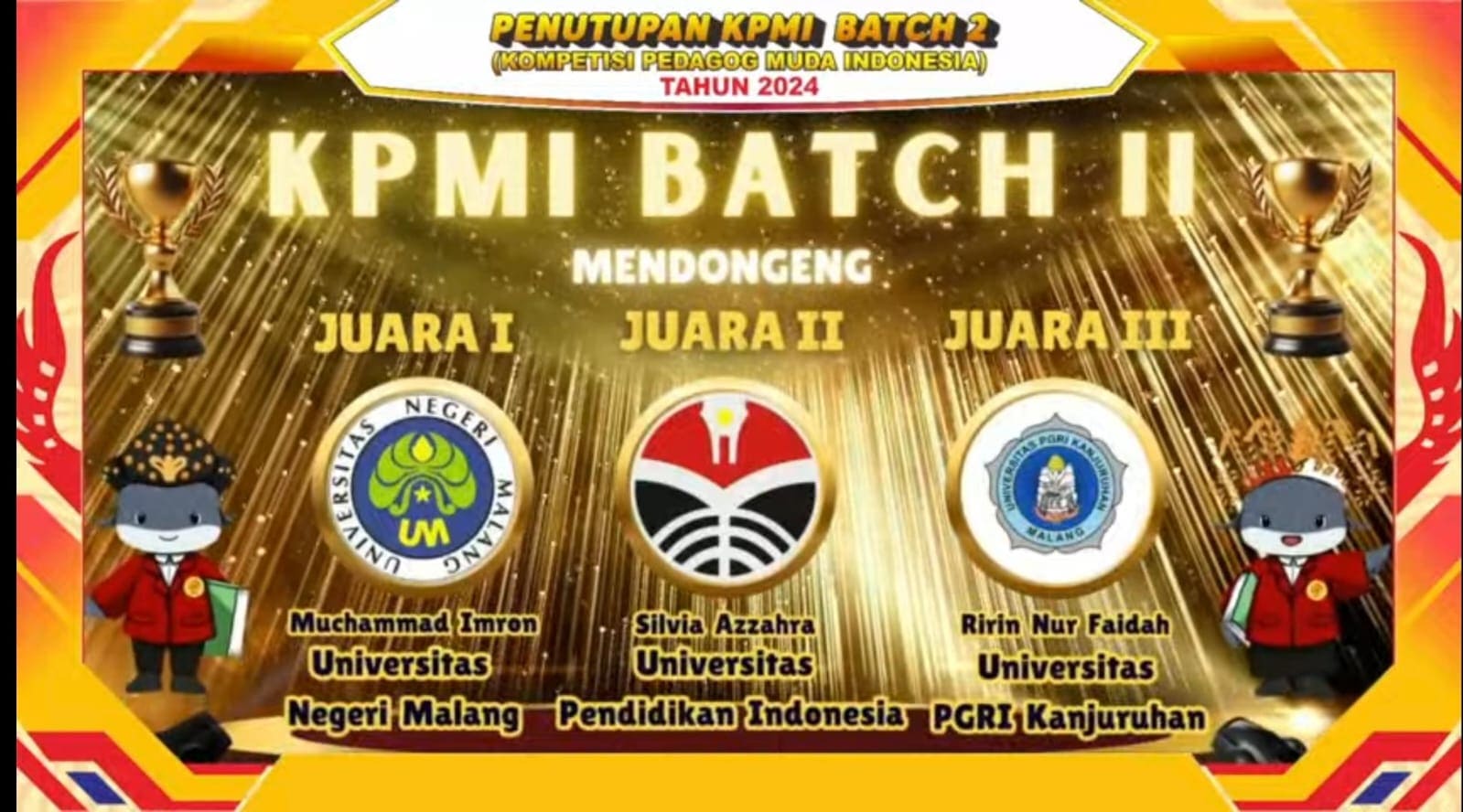 Lomba mendongeng mahasiswi Unikama.