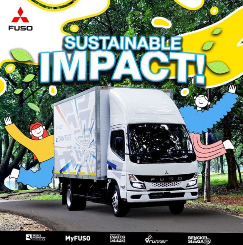 Mitsubishi Fuso eCanter, Truk Listrik Pertama di Indonesia Resmi Beroperasi 1 Mitsubishi Fuso eCanter.