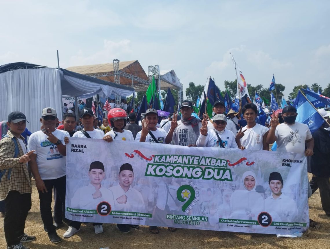 Kampanye Akbar Mubarok, Relawan Bintang Sembilan: Antusias Warga Mojokerto Tinggi 1 Mubarok
