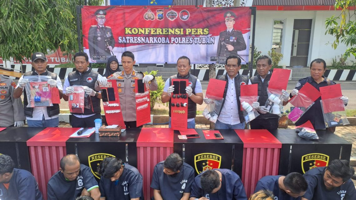Polres Tuban Ungkap 13 Kasus Narkoba Dengan 18 Tersangka Dalam Dua Bulan Terakhir 1 Narkoba Tuban