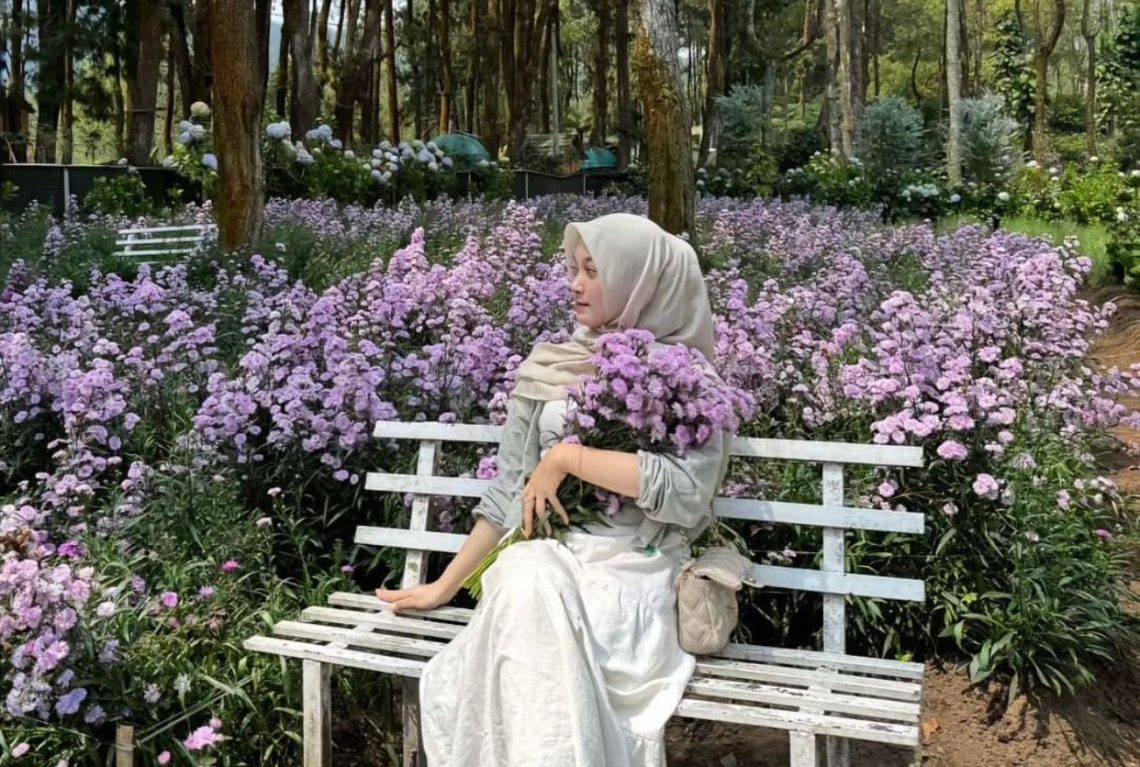 Taman bunga.