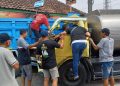 Dua Truk Adu Banteng di Mojokerto, Satu Sopir Terjepit Bodi Kendaraan 3 truk.