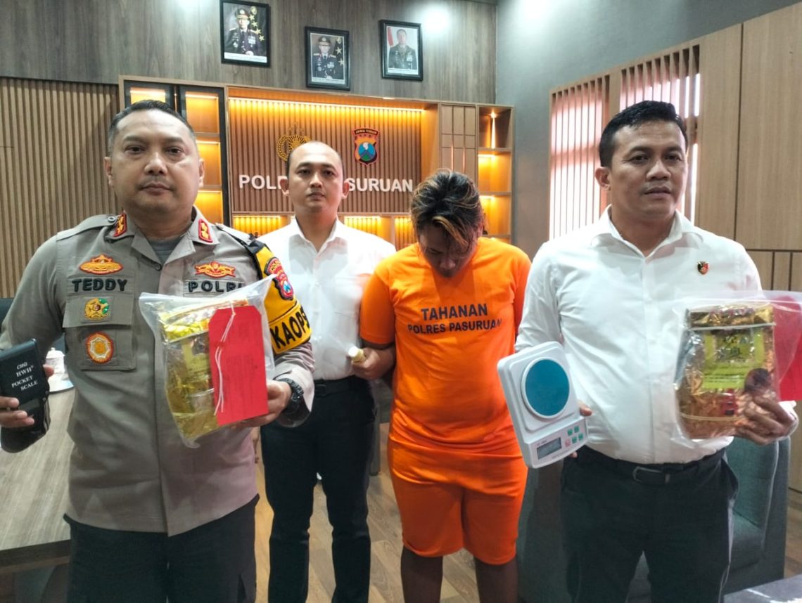 Polres Pasuruan Ringkus Bandar Narkotika Dengan Barang Bukti 2 Kg Sabu 1 bandar sabu