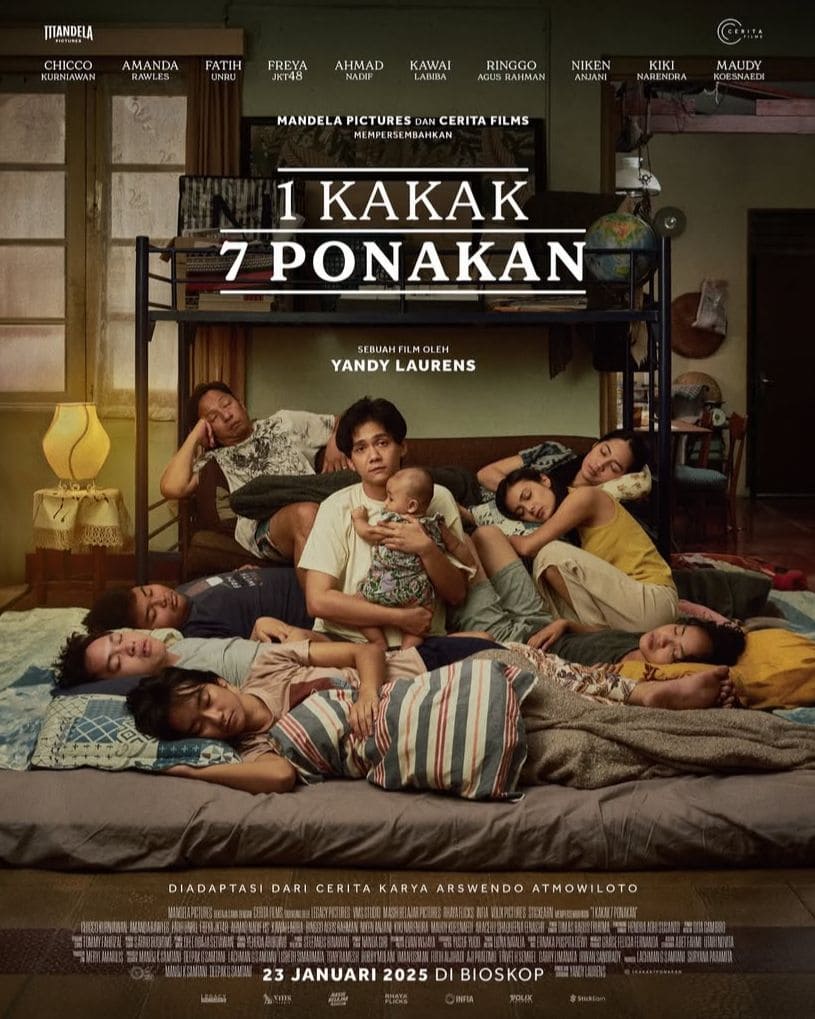 Jadwal tayang film 1 Kakak 7 Ponakan.