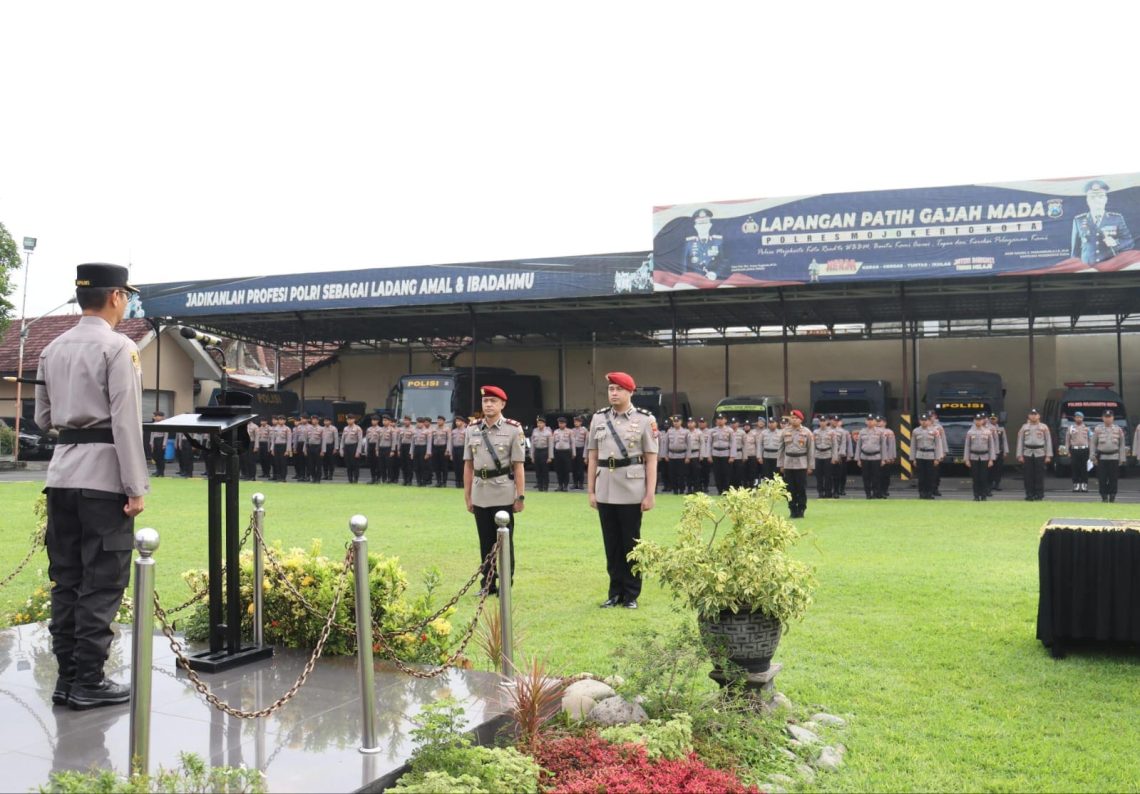 Sertijab Satreskrim Polres Mojokerto Kota, AKP Siko Gantikan AKP Rudi 1 Polres Mojokerto.