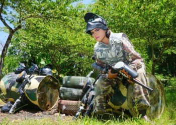 Arena paintball.