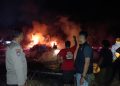 kebakaran gudang pengeringan tembakau