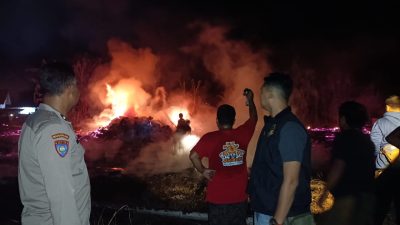 kebakaran gudang pengeringan tembakau