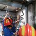 Hiii!! Ular Piton Mendadak Masuk Dapur Rumah Warga Malang 8 ular piton masuk ke rumah warga Malang (dok. UPT Damkar