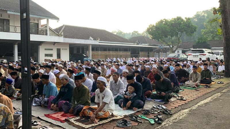 Lokasi salat Idulfitri.