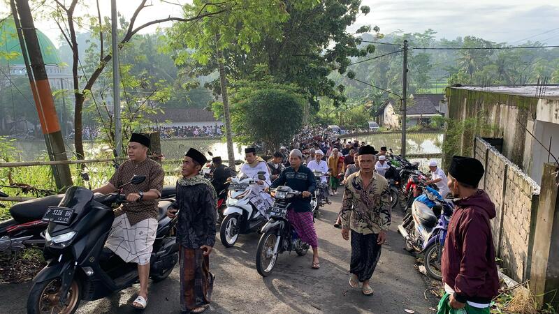 Salat Id di Jember.
