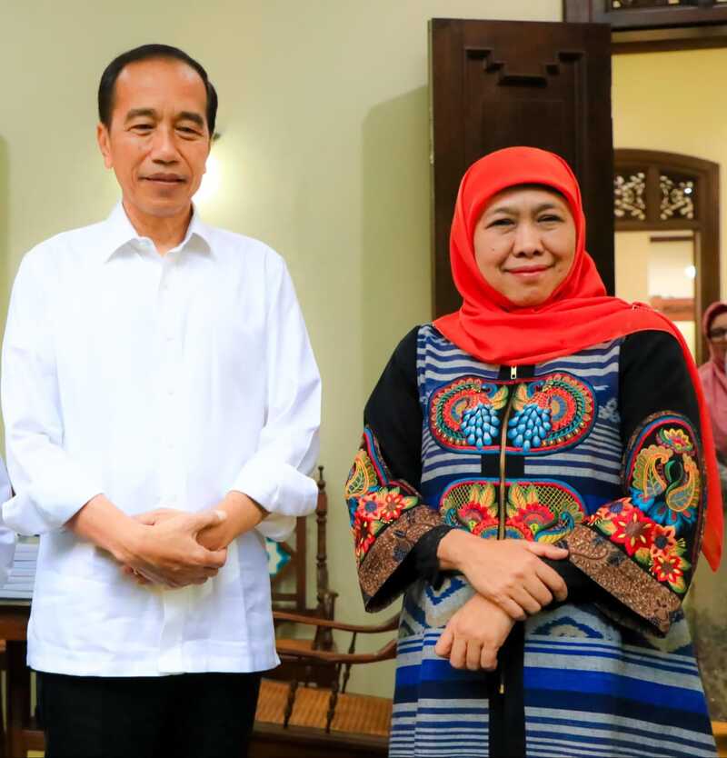 Khofifah ke rumah Jokowi.