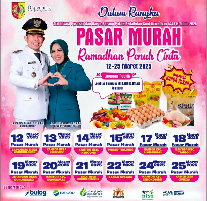 Pasar murah Jember.
