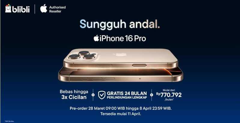 iPhone 16 garansi resmi.