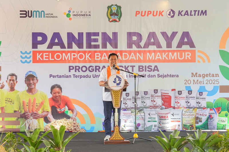 Panen Raya, Program PKT BISA Pupuk Kaltim Ciptakan Ekosistem Pertanian Berkelanjutan di Magetan 2 Panen raya Pupuk Kaltim.