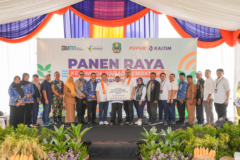 Panen Raya, Program PKT BISA Pupuk Kaltim Ciptakan Ekosistem Pertanian Berkelanjutan di Magetan 3 Panen raya Pupuk Kaltim di Magetan.