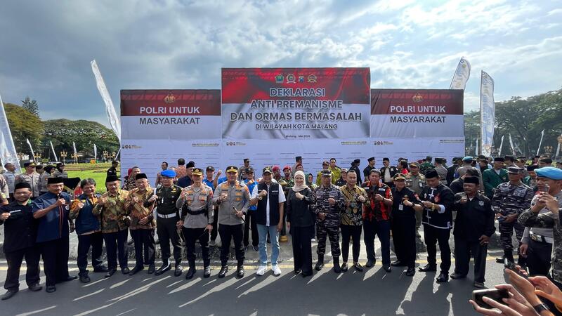 DPRD Kota Malang deklarasi anti premanisme.