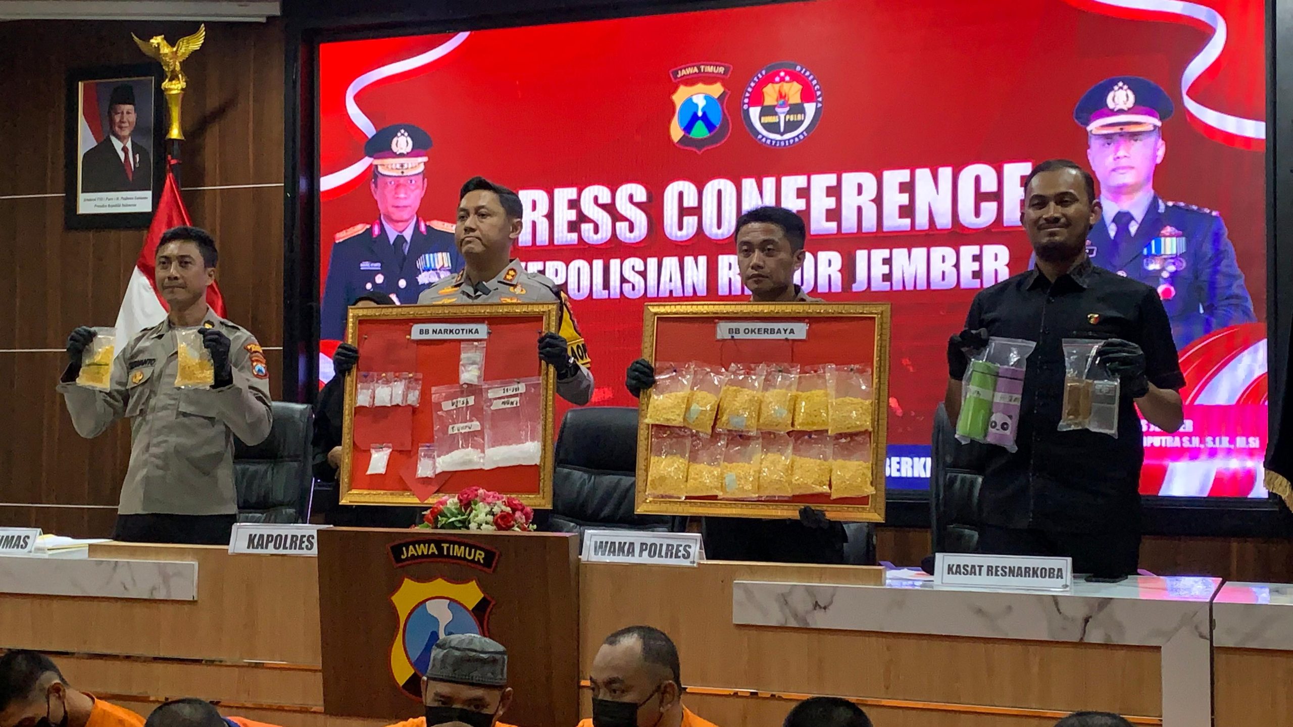 Empat Kasus Narkoba Menonjol di Jember