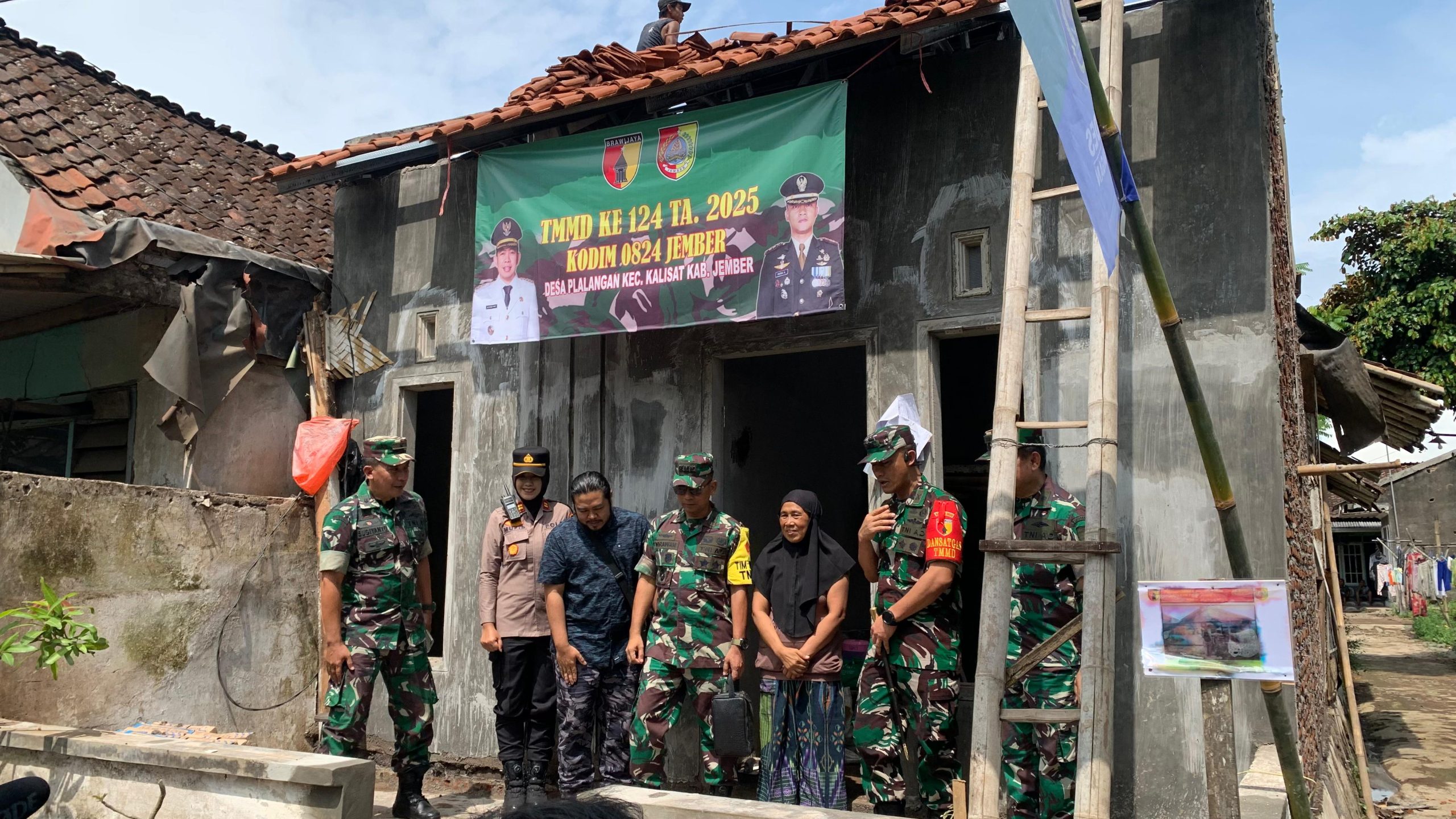 TMMD Kodim 0824 Jember Kebut Renovasi RTLH, Dari 30 Rumah Progres Capai 60 Persen 2 Kodim 0824 Jember 1