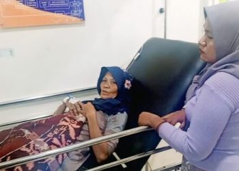 Peluru nyasar.