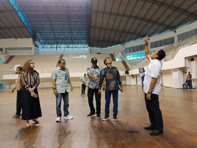 Sidak Venue Porprov Jatim, DPRD Kota Malang Temukan Atap GOR Ken Arok Bocor 2 Sidak DPRD Kota Malang.