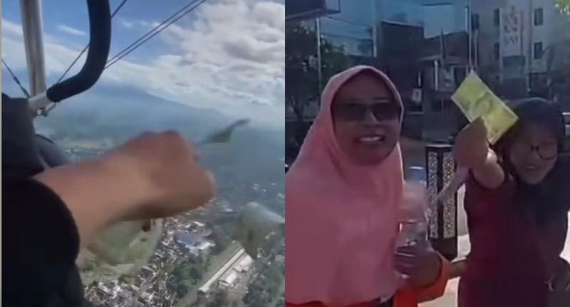 Fenomena Uang Berjatuhan di Alun-Alun Jember, Begini Faktanya 1 Uang berjatuhan di Alun-Alun Jember.