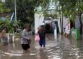 Banjir di Gayaman Mojokerto.