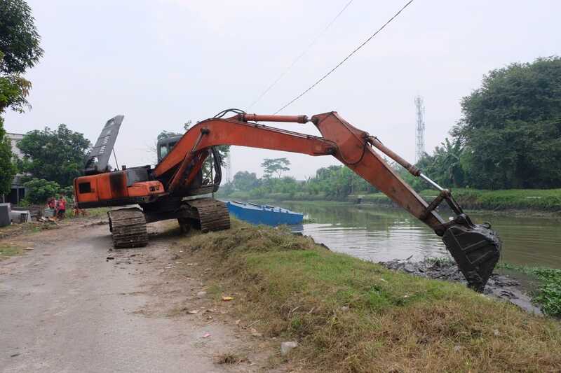 Inspeksi Sungai Mbah Gepuk, Bupati Sidoarjo Cegah Banjir di Porong Tanggulangin-Candi 4 Inspeksi Sungai Mbah Gepuk.