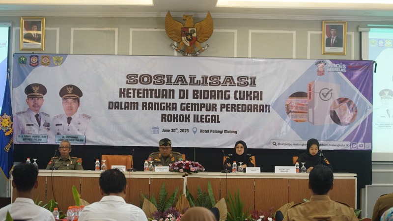 Gempur Rokok Ilegal, Pemkot Malang Gencar Sosialisasi Libatkan Peran KIM-Karang Taruna 3 Berantas rokok ilegal di Malang.