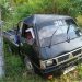 Pick Up Rombongan Kondangan Terperosok