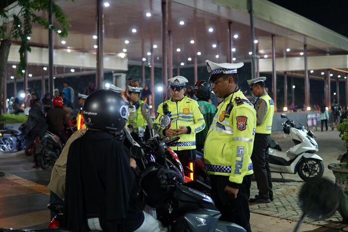 Razia Operasi Patuh Semeru di Tuban.