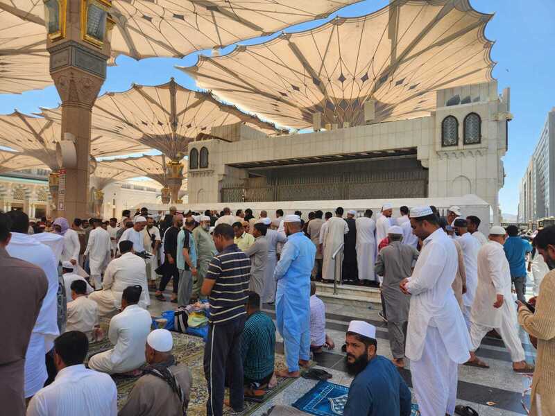 Mulyono di Masjid Nabawi.