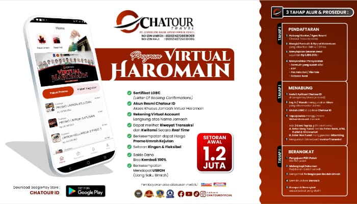 Bisa Umroh dari Rp10 Ribu dengan Virtual Haromain dari Chatour Travel, 1.480 Jamaah Sudah Berangkat! 2 umrah