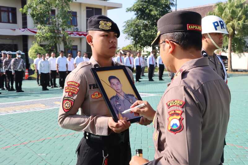 Personel muda di Polres Batu.