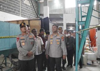 Tindak Lanjut Arahan Presiden, Polresta Sidoarjo Gerebek Produsen Beras Oplosan: 12,5 Ton Disita 2 Beras oplosan.