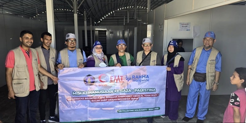 2 Dokter UB Jadi Relawan Medis di Gaza Palestina, Operasi Diiringi Dentuman Bom dan Ancaman Sniper 1 Dokter UB.