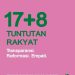 Deretan Artis yang Ikut Gaungkan 17+8 Tuntutan Rakyat, Apa Itu? 8 17+8 Tuntutan Rakyat.