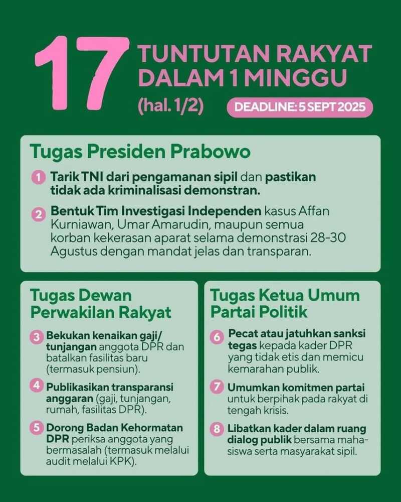 Deretan Artis yang Ikut Gaungkan 17+8 Tuntutan Rakyat, Apa Itu? 3 WhatsApp Image 2025 09 02 at 17.17.41 1 1