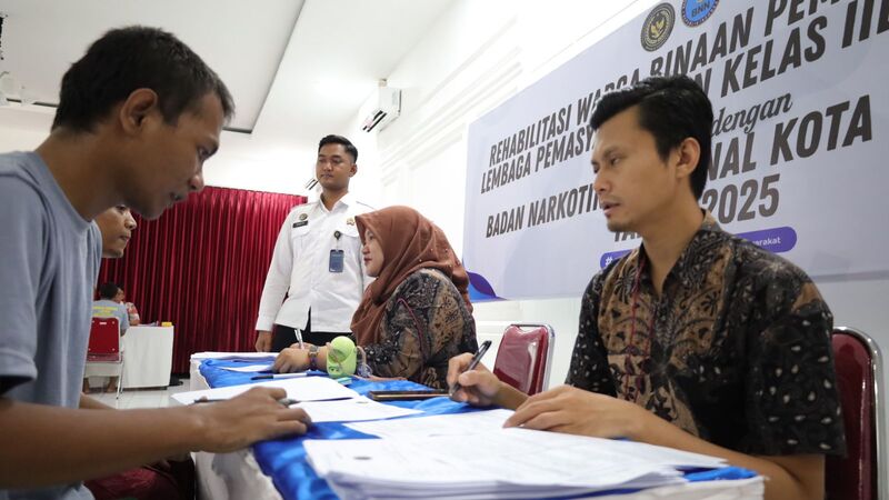 Hari Ketiga Rehabilitasi Sosial di Lapas Mojokerto, BNN Motivasi Warga Binaan Jalani Pemulihan 1 Lapas Mojokerto.