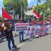 Gabungan LSM Geruduk PN Tuban, Protes Vonis Bebas Kasus Anak 8 PN Tuban.