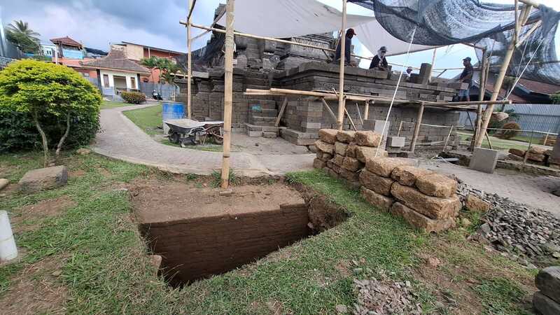 Pekerja Pugar Candi Jago Malang, Temukan Batu Bata Kuno Diduga Era Kerajaan Majapahit 1 Candi Jago.